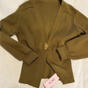 NWT- Micas Olive Green Women's Sweater